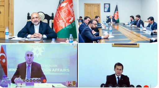نشست سه‌جانبه وزیران خارجه‌ی افغانستان، آذربایجان و ترکمنستان برگزار شد