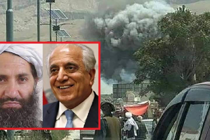 Khalilzad reacts to Taliban car bomb attack in Samangan province