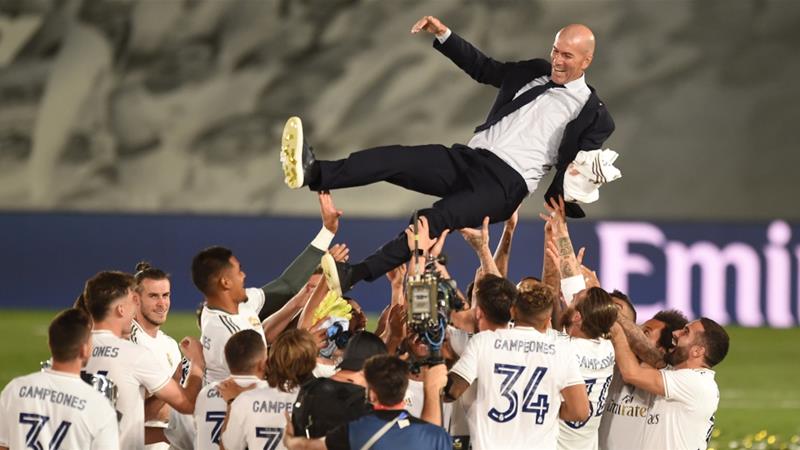 Zidane steers Real Madrid to record 34th Spanish league title