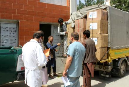 Afghan Border Forces Receive COVID-19 Medical Supply Aid