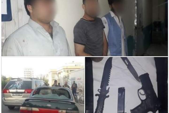 پولیس کابل یک گروه دزدان مسلح حرفه‌ای را دستگیر کرد