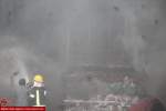 گزارش تصویری/ آتش سوزی یک انبار اجناس تجارتی در مرکز شهر مزارشریف  
