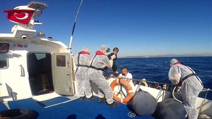 Turkey rescues 74 asylum seekers in Aegean