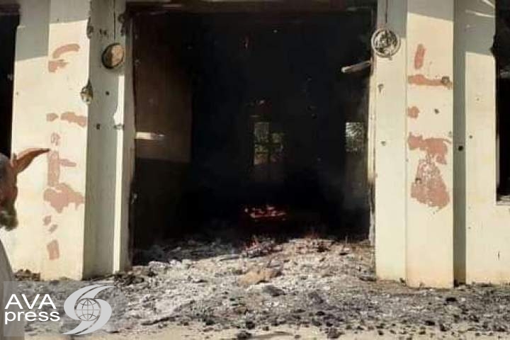 طالبان در فاریاب یک مکتب دخترانه را به آتش کشیدند
