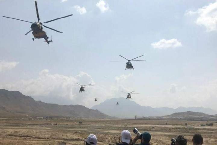 تمرینات نظامی نیروهای امنیتی در کابل