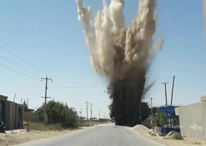 30  کیلومتر سرک در اثر ماین‌گذاری طالبان در فاریاب تخریب گردیده است