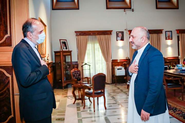 Acting Minister of Foreign Affairs Meets with the Iranian Ambassador in Kabul