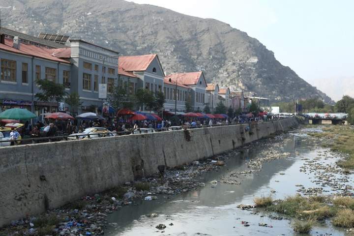ماهانه هزاران لیتر فاضلاب سفارت امریکا به دریای کابل می ریزد
