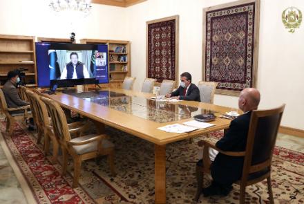 Ghani, Imran Khan Discuss Afghan Peace, Say Ceasefire Needed