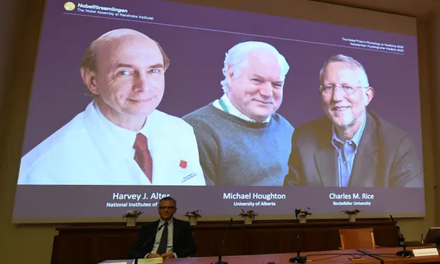 Nobel prize in medicine awarded to trio for work on hepatitis C