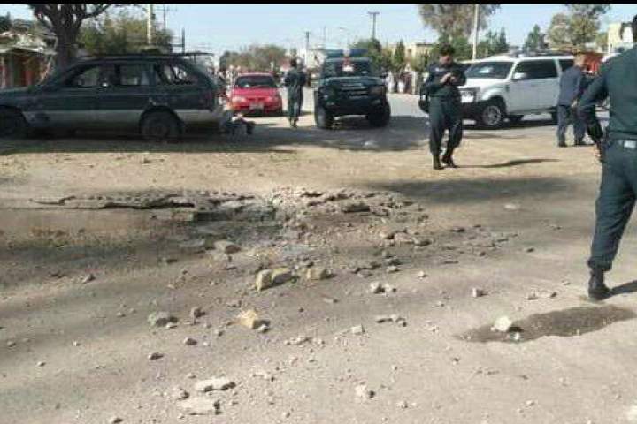 انفجار ماین در کنار درب دفتر ریاست شهرک بندری حیرتان شهر مزارشریف