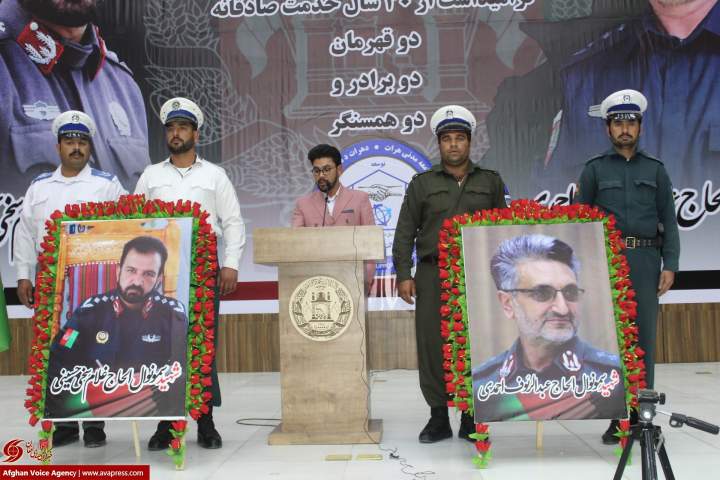 تجلیل از 30 سال خدمات شهید حسینی و شهید احمدی/ والی هرات: اگر مذاکرات صلح نبود یک‌شبه تمام مراکز دشمن را نابود می‌کردیم