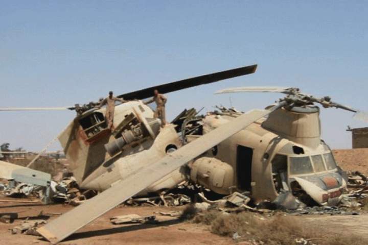 در برخورد دو هلی‌‌کوپتر ارتش در هلمند 15 تن جان باختند