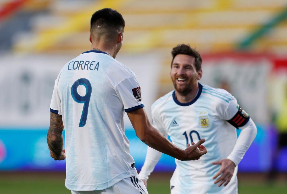 Bolivia 1-2 Argentina: Correa completes turnaround in La Paz test