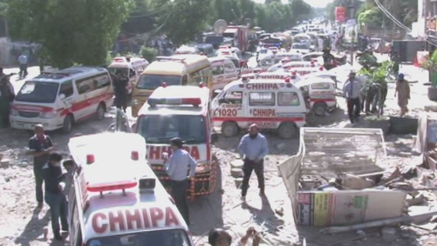 Five dead, 20 injured as explosion hits 4-storey building in Karachi