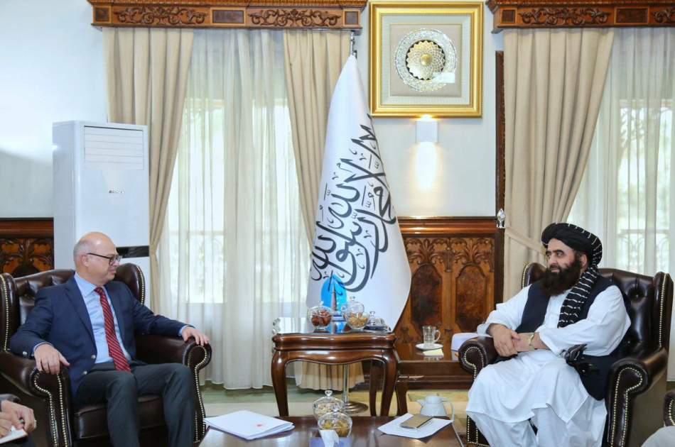 Amir Khan Mottaqi met with the Turkish ambassador in Kabul