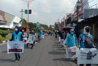 Continued protests by Afghan refugees in Indonesia
