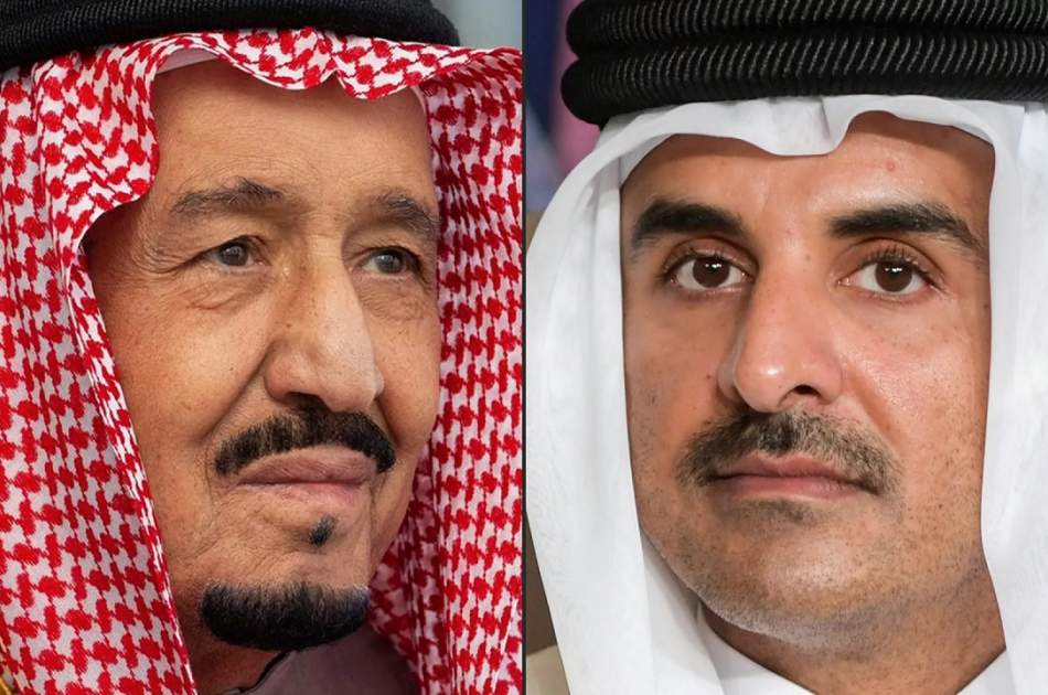 پادشاه عربستان پیام مکتوبی از امیر قطر دریافت کرد