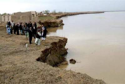 افزایش آبخیزی‌های دریای آمو؛ صدها جریب زمین زراعتی در تخار نابود شد