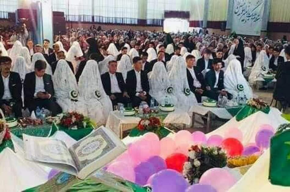 برگزاری عروسی دسته‌جمعی ۶۱ زوج جوان به مناسبت فرارسیدن عید غدیر در کابل