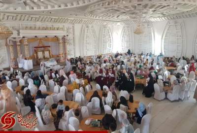 گزارش تصویری/ برپایی جشن ازدواج ده‌ها زوج به صورت دسته‌جمعی در کابل  