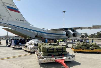 هواپیمای حامل کمک‌های روسیه به افغانستان وارد کابل شد