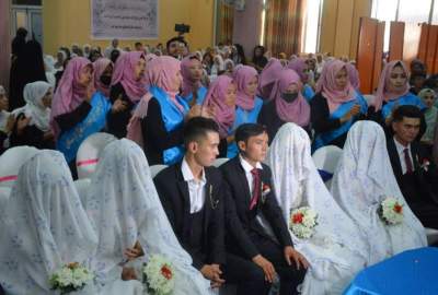 جشن ازدواج دسته‌ جمعی «سماع فرشتگان» در کابل/ شرکت‌کنندگان: ازدواج دسته ‌جمعی، به فرهنگ تبدیل شود