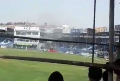 ویدئو/ انفجار در جریان بازی کریکت در کابل  