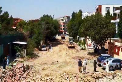 Construction starts on the new road to ease traffic in Kabul