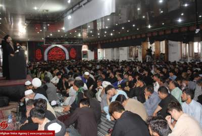 گزارش تصویری/ برگزاری مراسم با شکوه عاشورای حسینی در مسجد سلطانیه شهر مزارشریف
