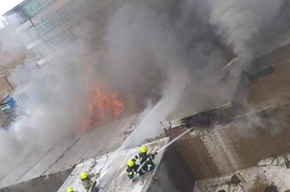 آتش‌سوزی در مندوی بغلان 10 دکان را سوزاند