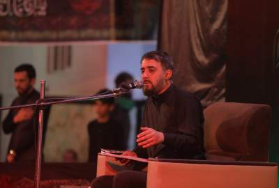 ویدئو/ مراسم عزاداری شب 15 محرم با حضور مداح سرشناس ایرانی در تکیه‌خانه چنداول کابل  