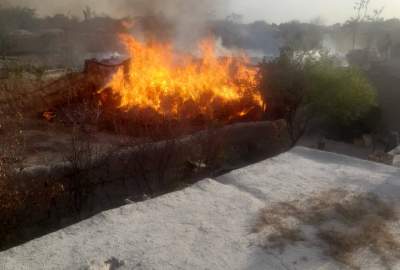 ادامه آتش‌سوزی در جوزجان؛ حریق ۱۵۰ خانه و آوارگی صدها خانواده