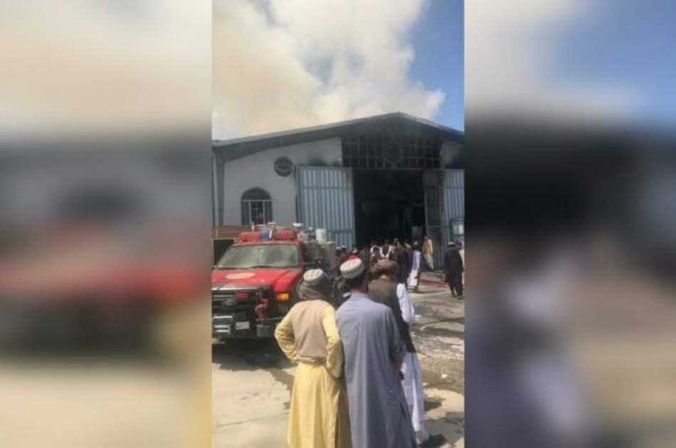 آتش‌سوزی در شهرک صنعتی هرات +ویدیو