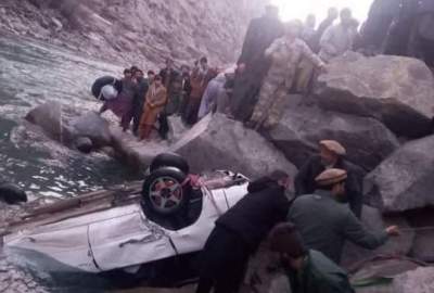 A car crash in Badakhshan sea; Three people were missing