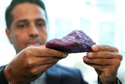 Rare Afghan ruby unveiled in Dubai