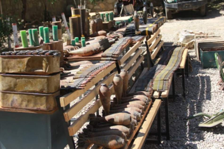 The weapons and ammunition depot was discovered in Panjshir