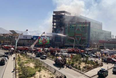 Fire at a shopping mall in Kabul