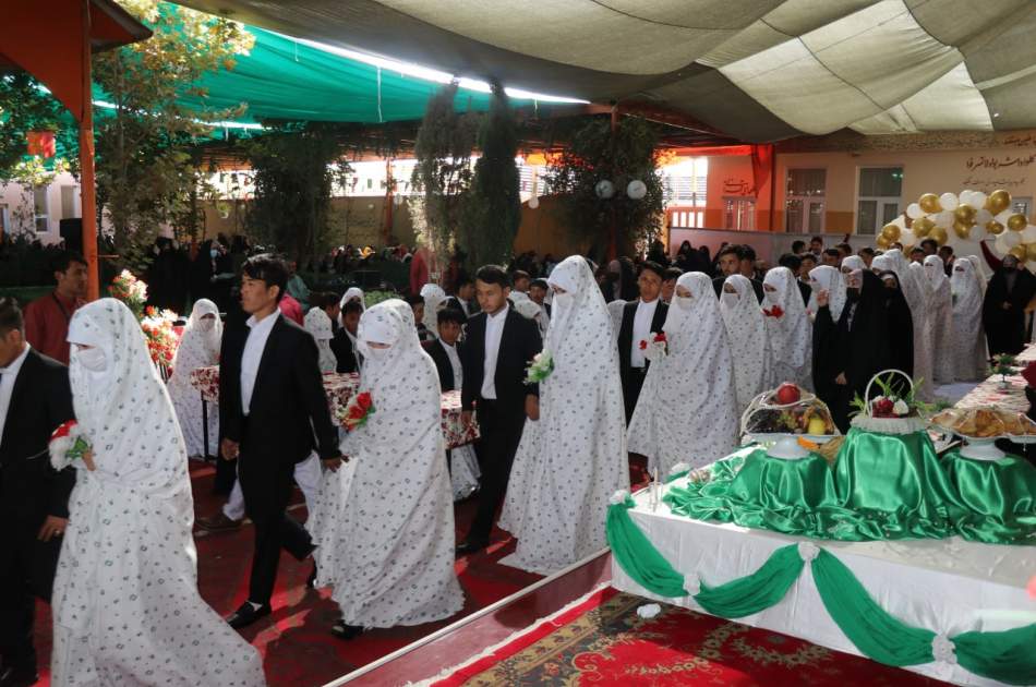 برگزاری عروسی دسته جمعی ۲۳۰ زوج جوان در بلخ