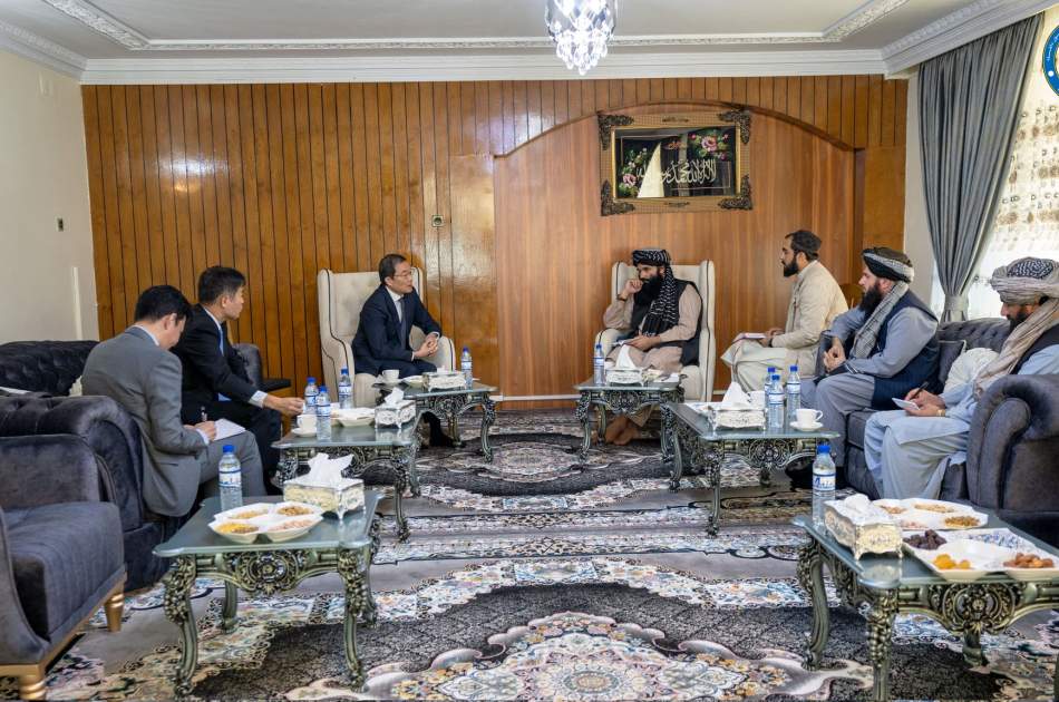 دیدار سفیر جاپان در کابل با سرپرست وزارت داخله