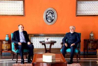 لقاء السفير الايراني مع دکتر عبد الله/ لا تزال إيران تقف إلى جانب شعب الافغانی