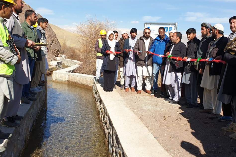 افتتاح سه پروژه به ارزش بیش از ۱۸ میلیون افغانی در بامیان