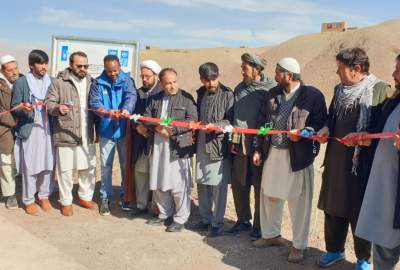 افتتاح سه پروژه به ارزش بیش از ۱۸ میلیون افغانی در بامیان