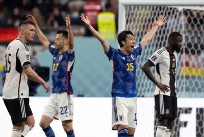 Japan gets 2 late goals to upset Germany 2-1