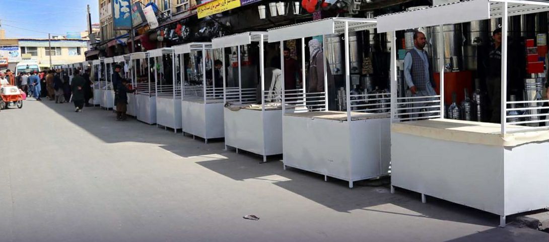 جمع آوری کراچی‌های سیار دست فروشان در کابل
