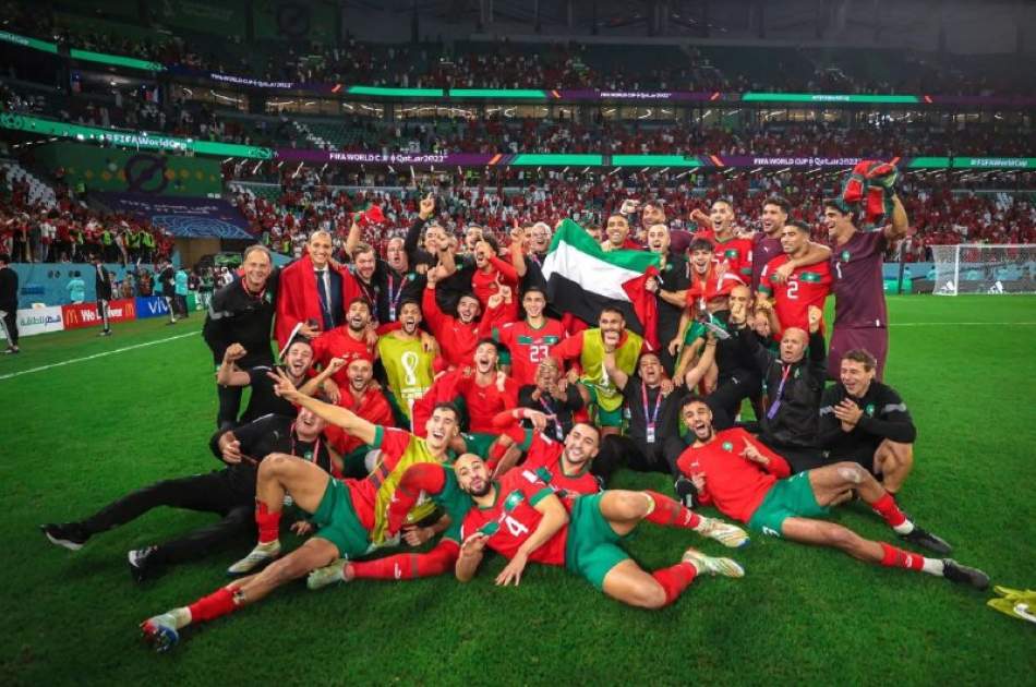 تبریک حماس به تیم ملی مراکش برای برد مقابل پرتگال