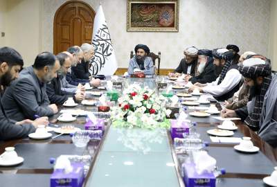 Baradar met with an Iranian delegation in Afghanistan
