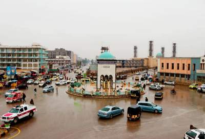 گزارش تصویری/ یک روز بارانی در شهر قندهار  