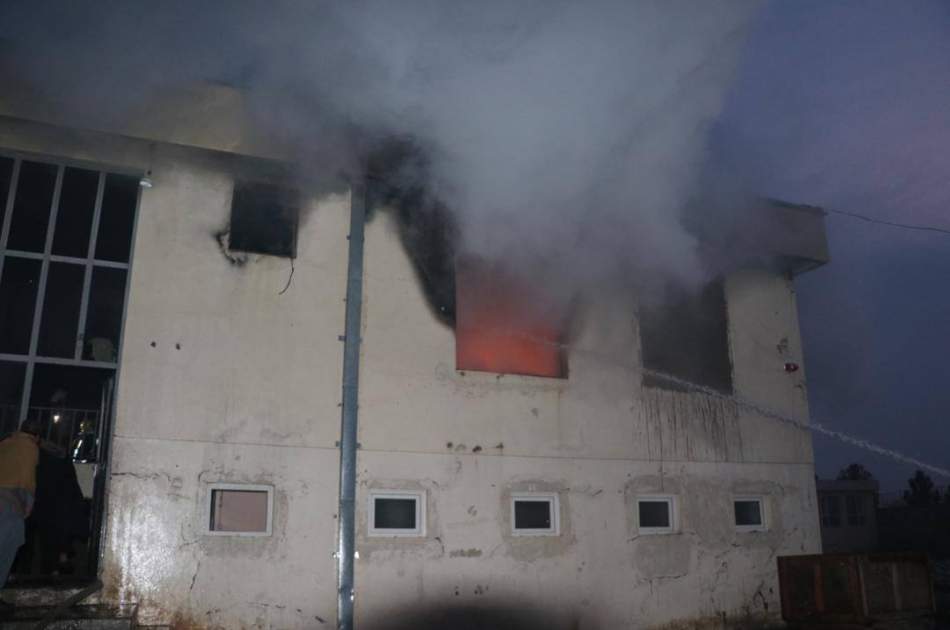 ساختمان فرماندهی امنیه ولسوالی دهدادی بلخ طعمه آتش شد