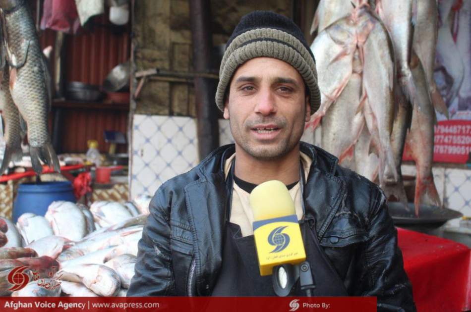 کاهش فروش ماهی در ولایت بلخ؛ مردم فقط به خاطر تداوی و سفارش داکتران ماهی می‌خرند